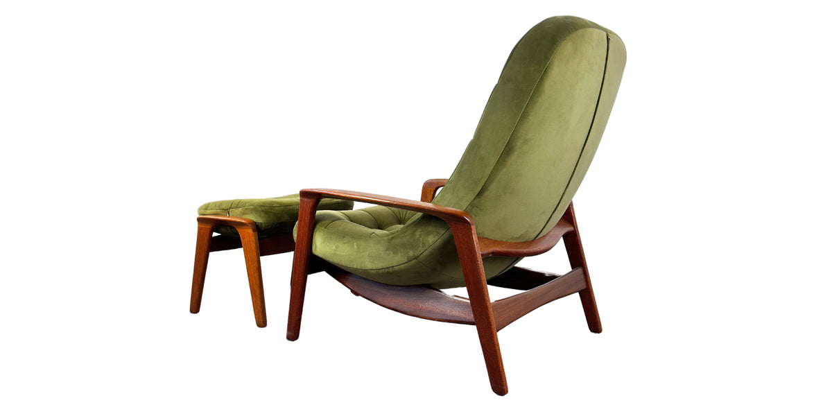 R. Huber Scoop Chair and Ottoman