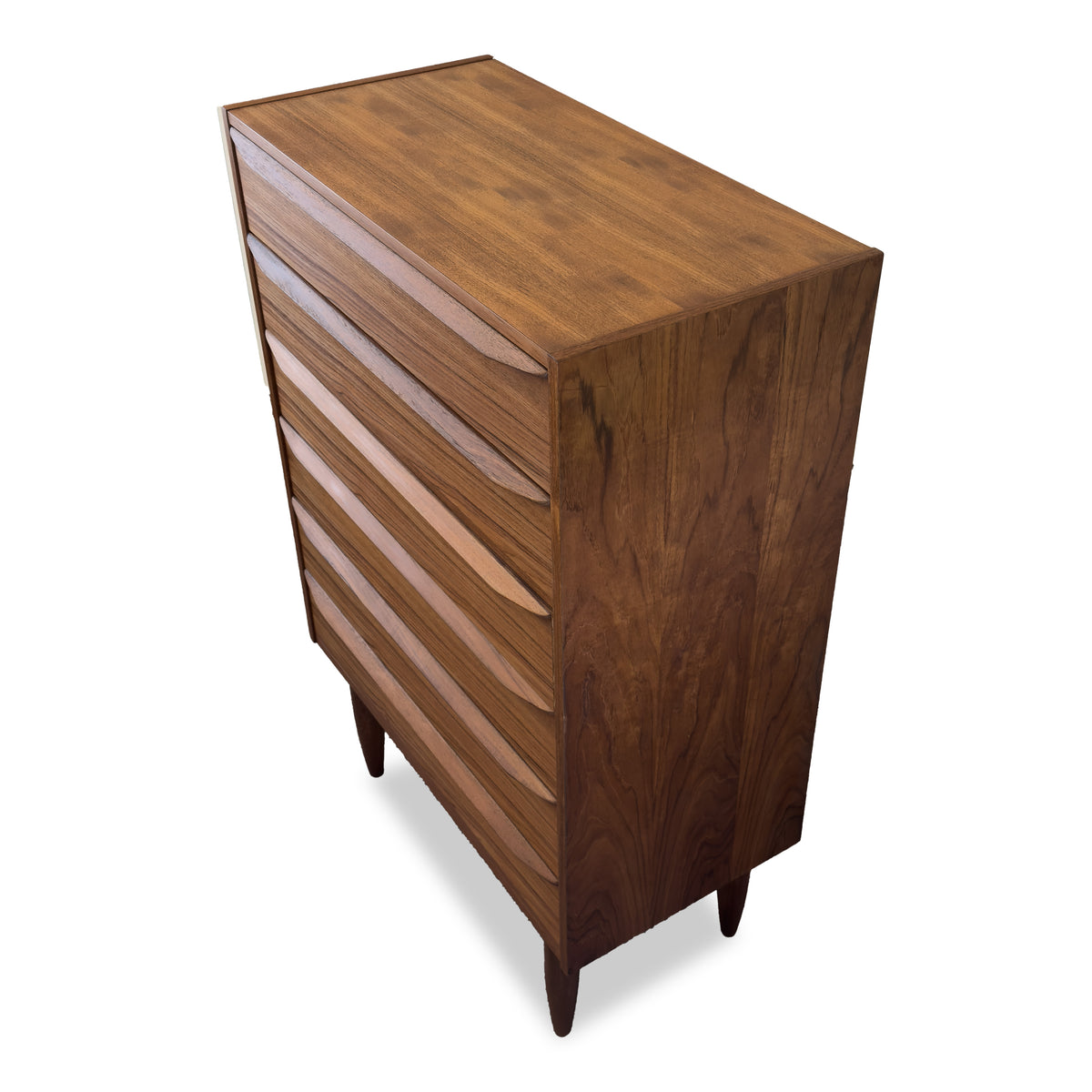 Teak Highboy Dresser