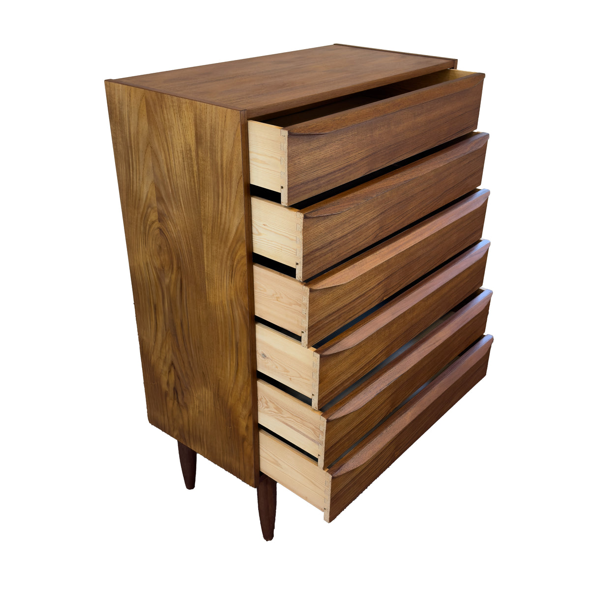 Teak Highboy Dresser