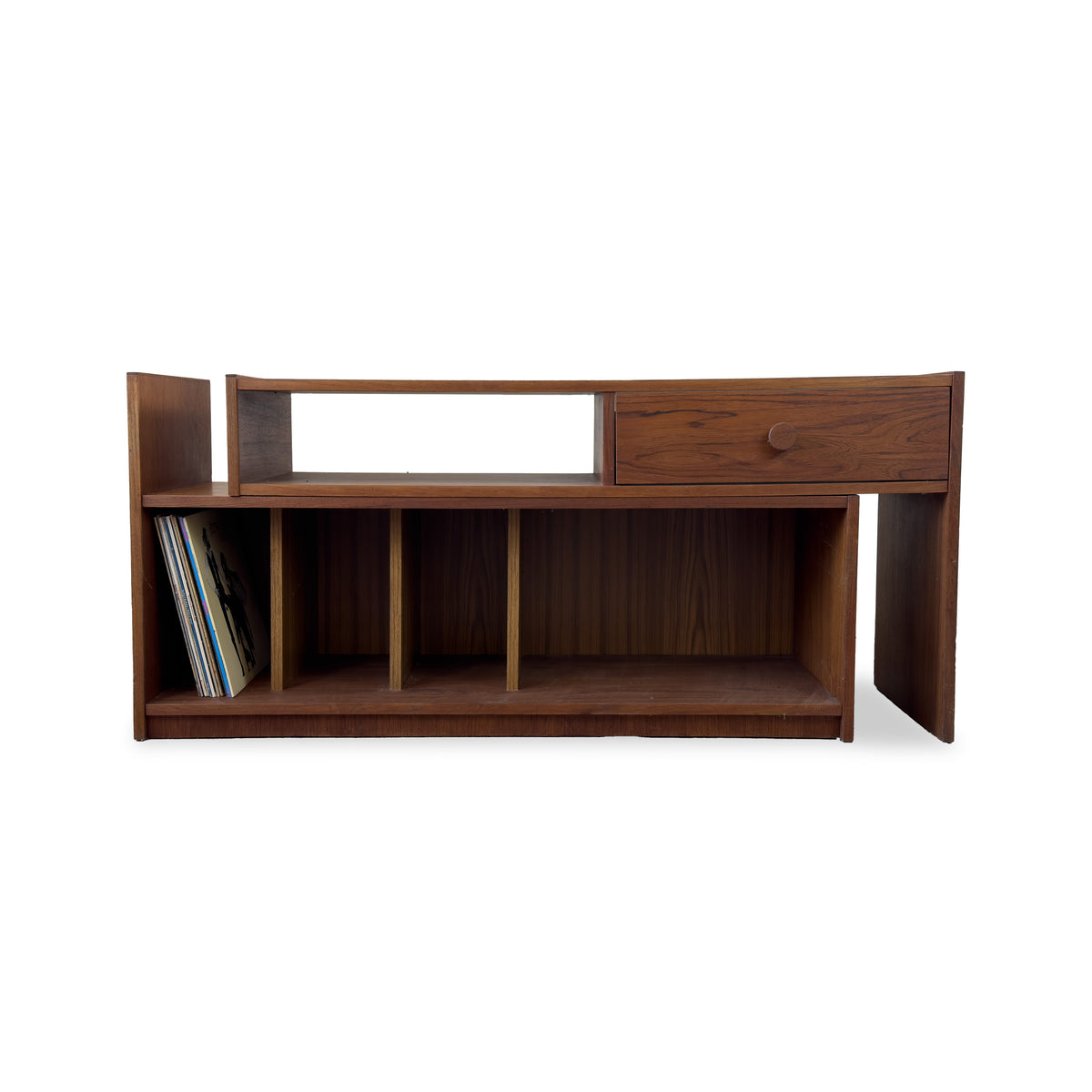 Teak Record Cabinet
