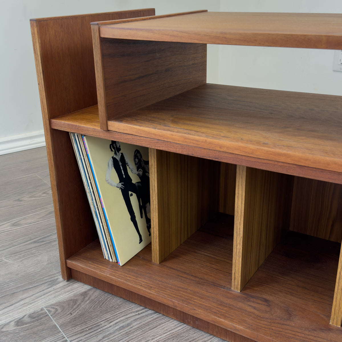 Teak Record Cabinet