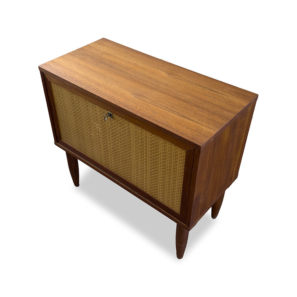 Teak Drop Down Cabinet