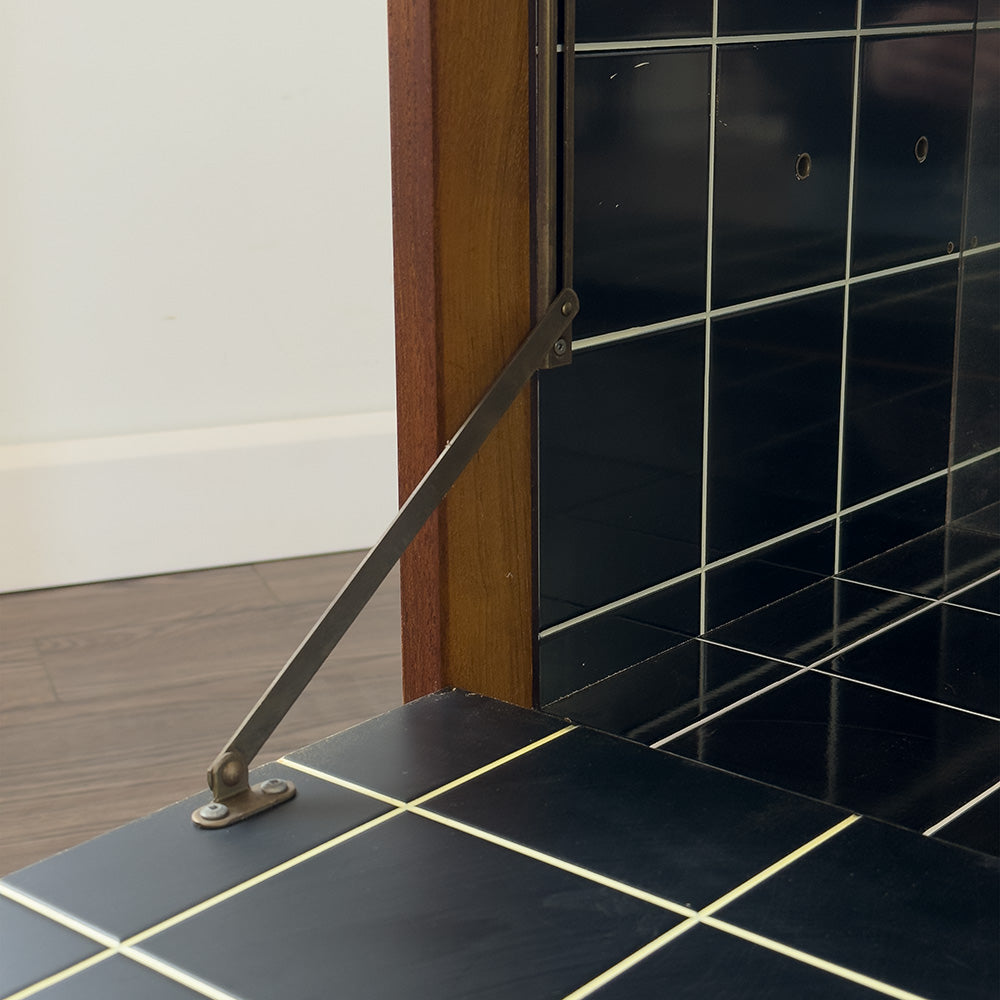 Teak Drop Down Cabinet