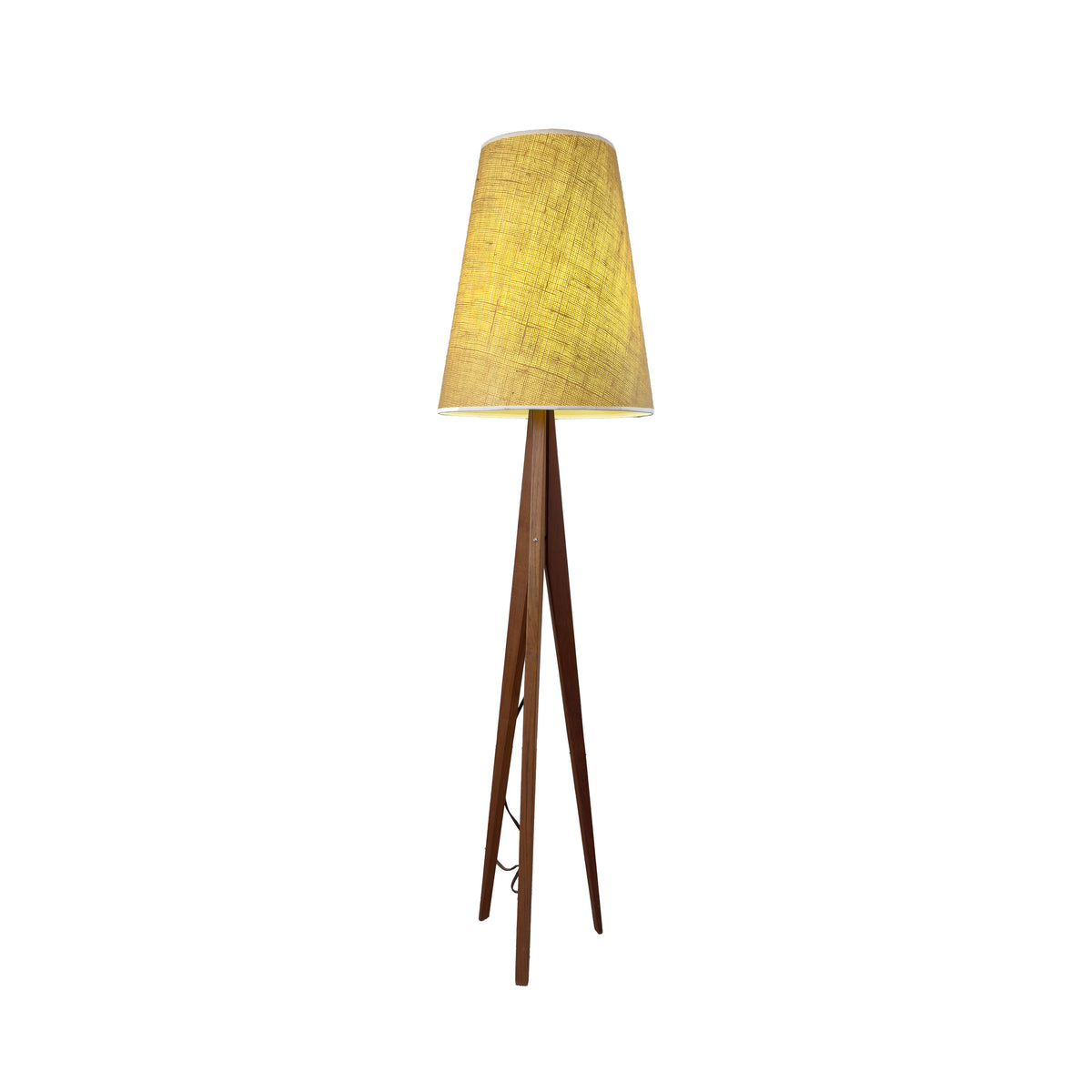 Teak Tripod Lamp