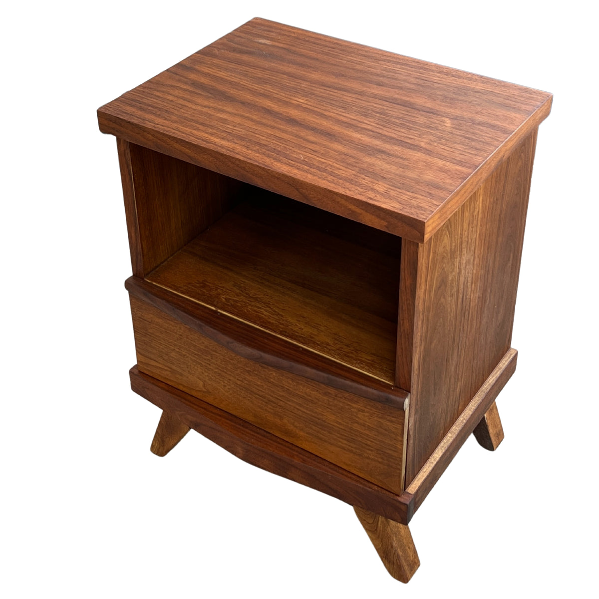 Walnut Nightstand by Gibbard