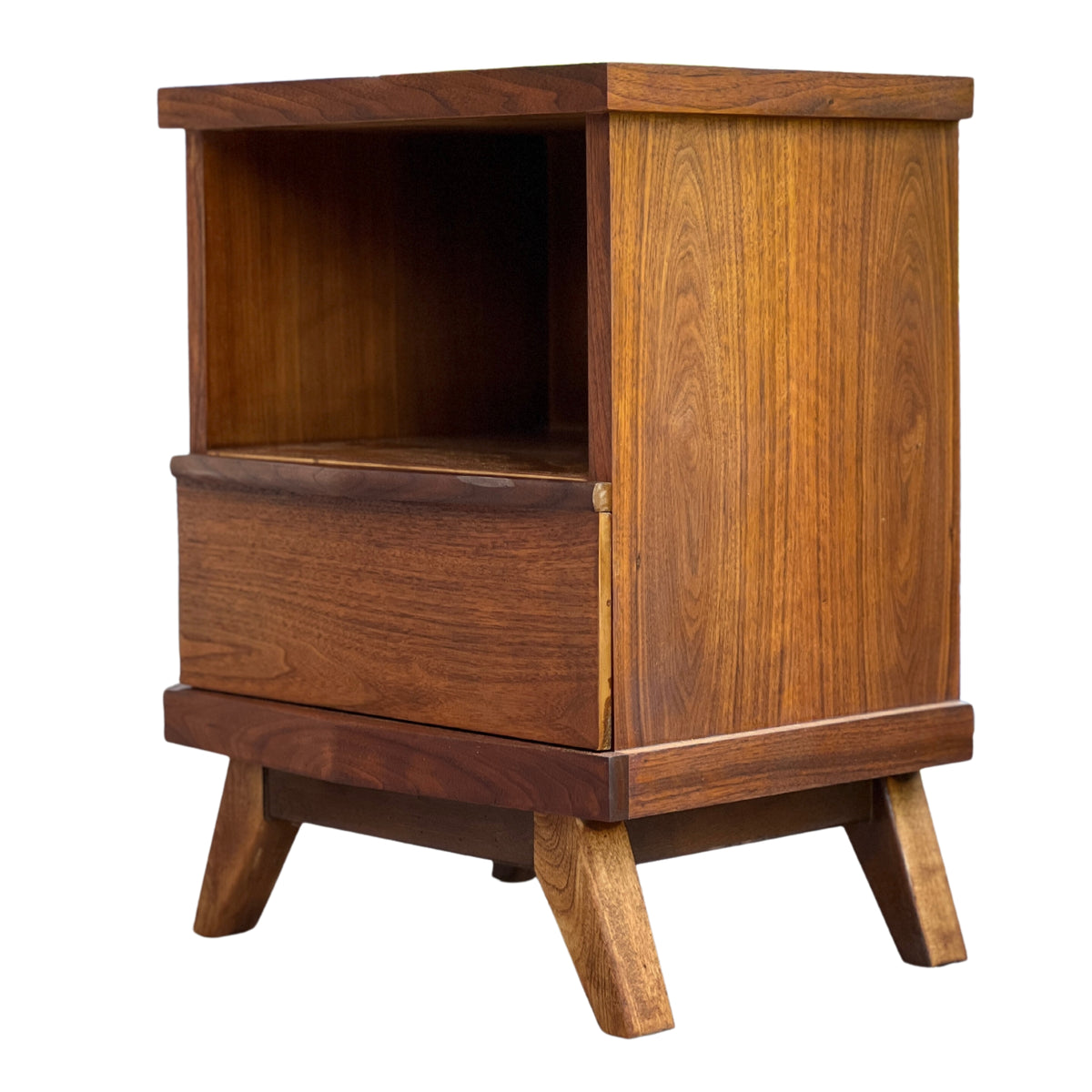 Walnut Nightstand by Gibbard