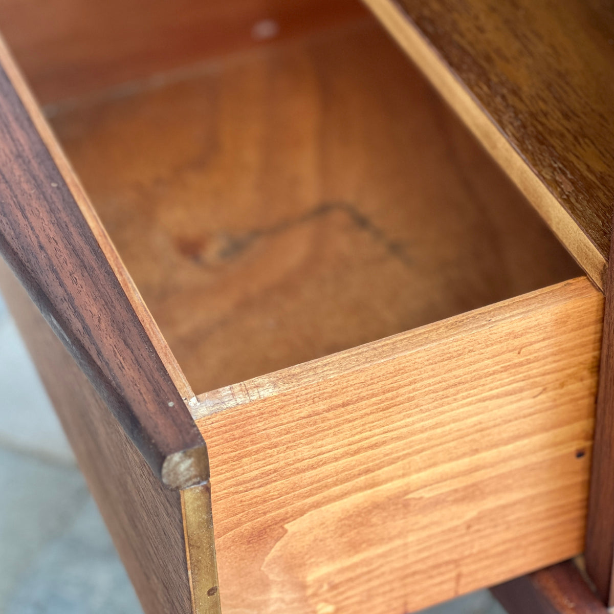 Walnut Nightstand by Gibbard