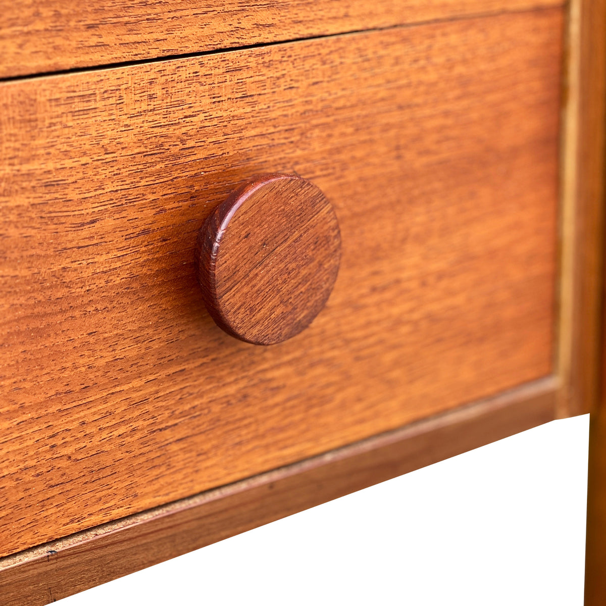 Teak Four Drawer Desk