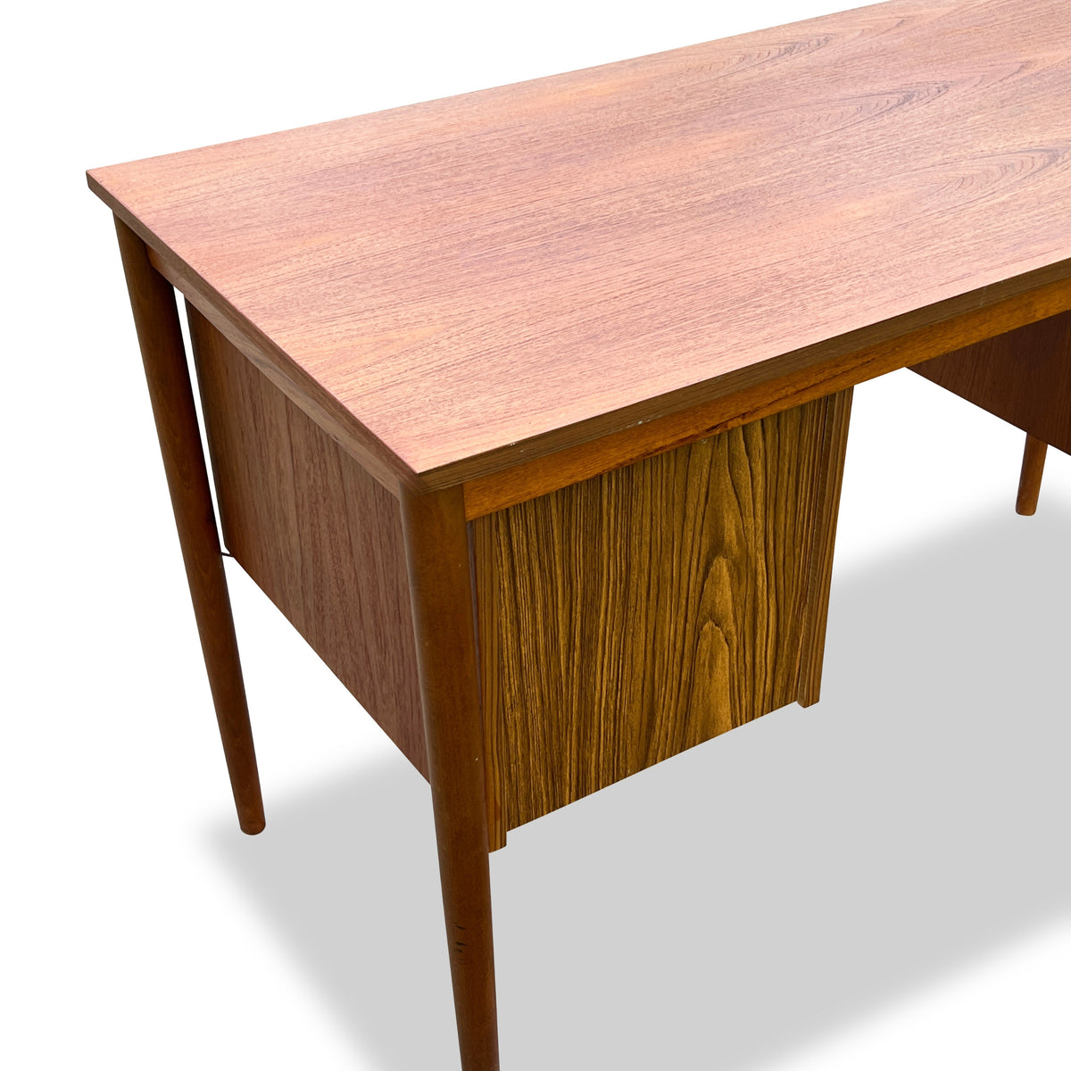 Teak Four Drawer Desk