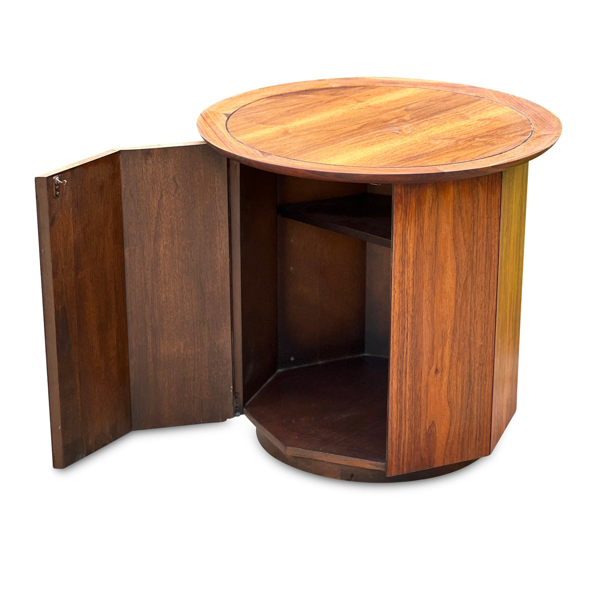 Walnut Side Table by Deilcraft
