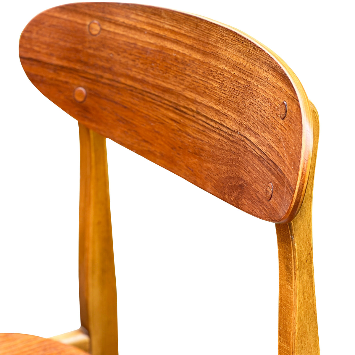 Teak and Beech Dining Chairs