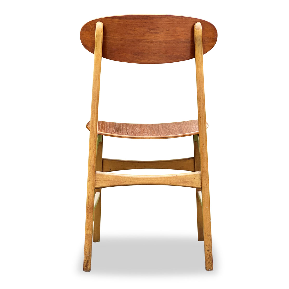 Teak and Beech Dining Chairs