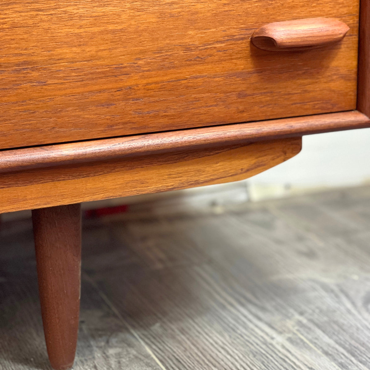 Teak Nine Drawer Dresser