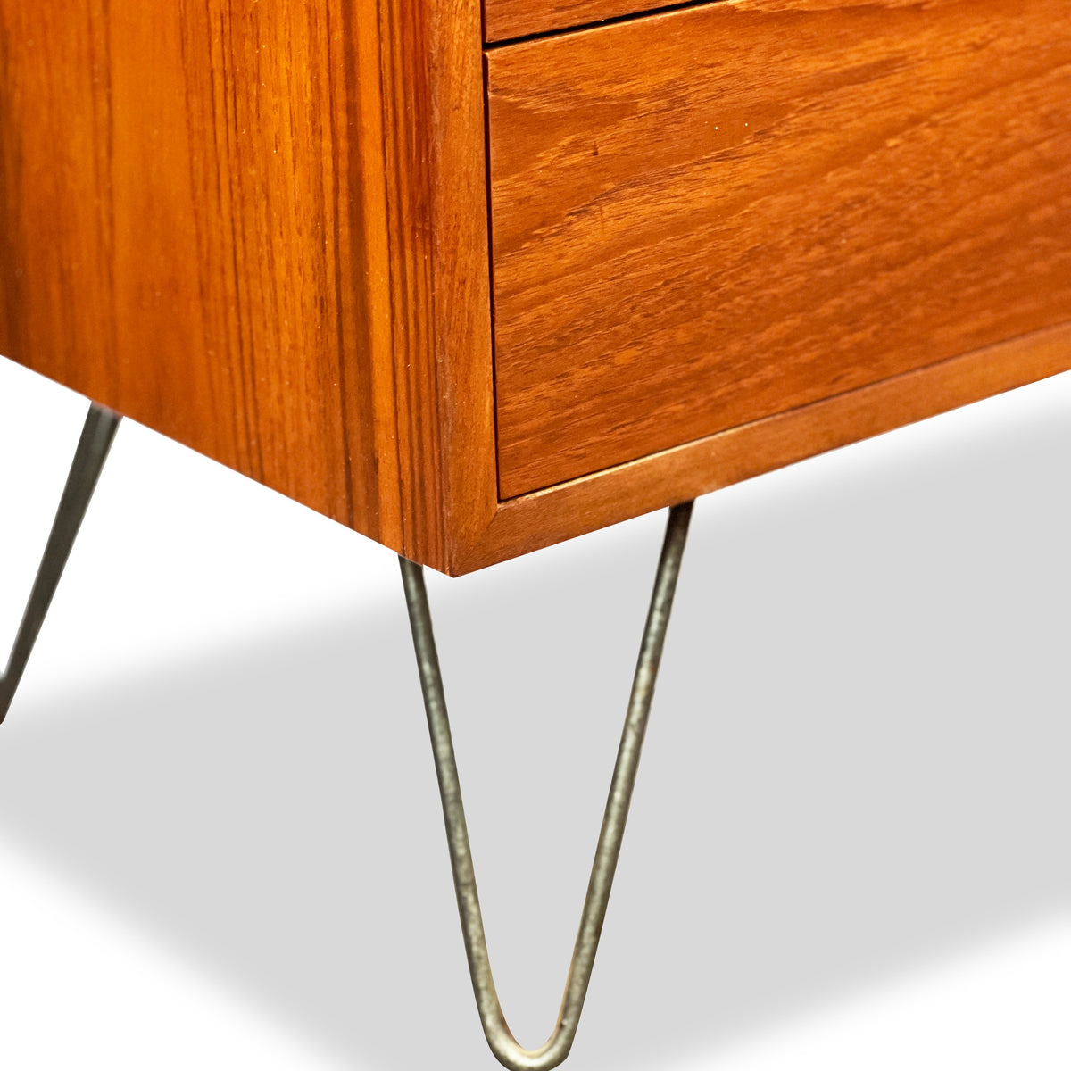 Teak Five Drawer Highboy