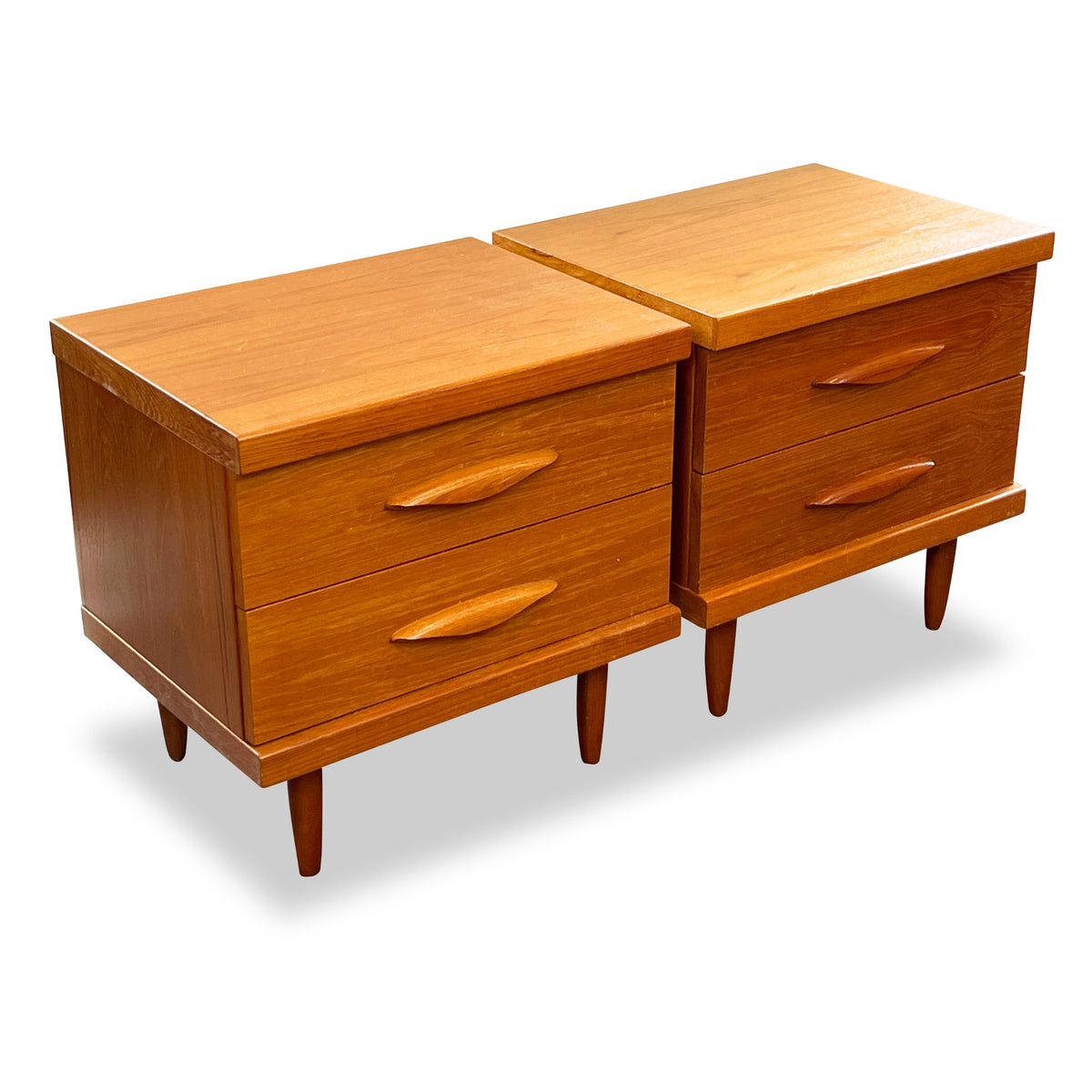 Pair of Teak Nightstands
