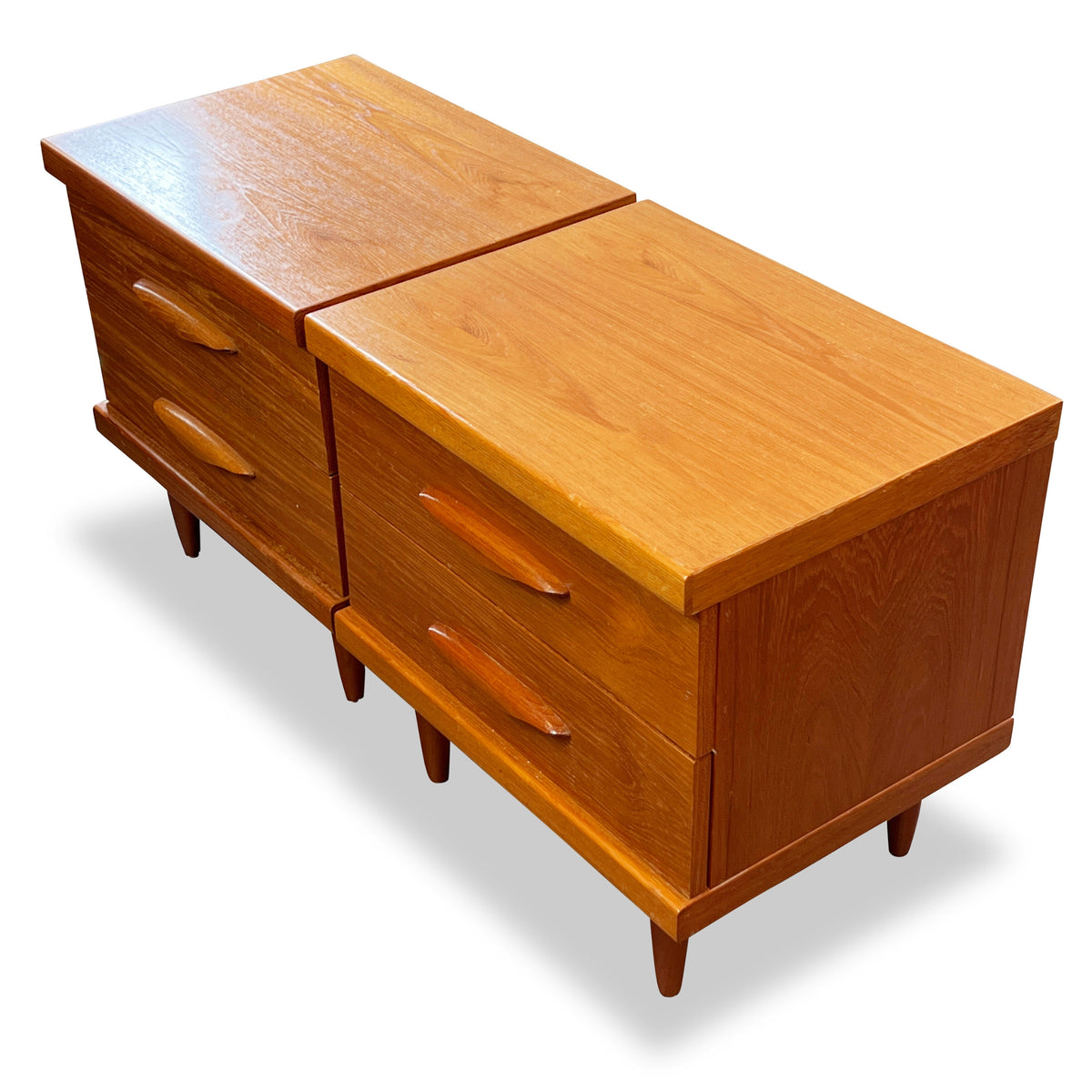 Pair of Teak Nightstands