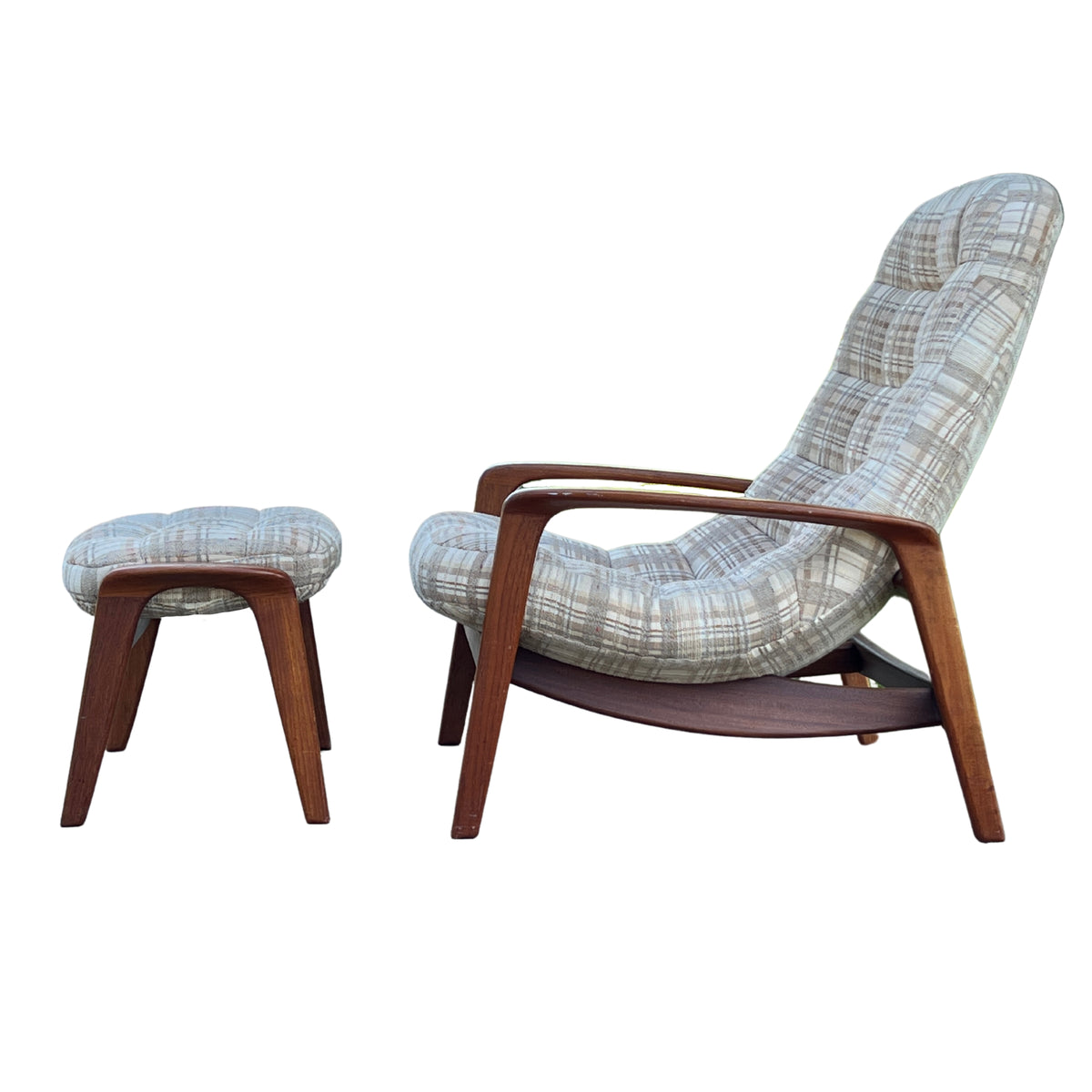 R. Huber Scoop Chair and Ottoman