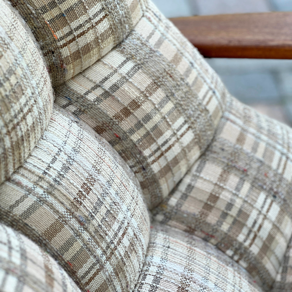 R. Huber Scoop Chair and Ottoman
