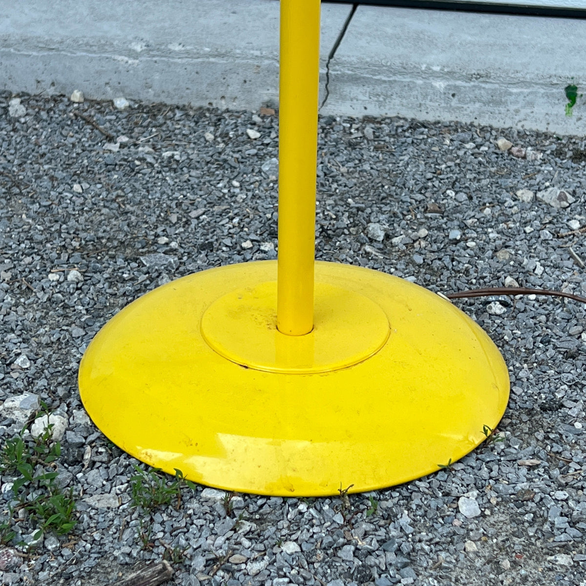 Vintage Yellow Stem Lamp