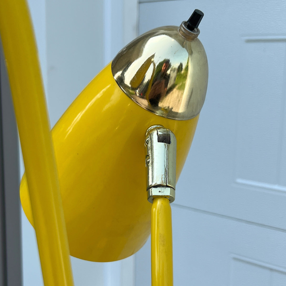 Vintage Yellow Stem Lamp