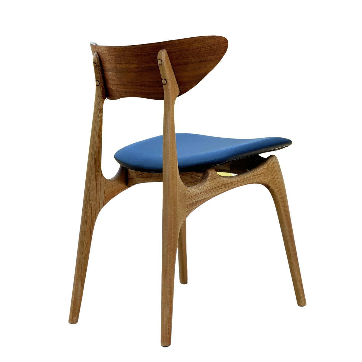 Set of Six Walnut and Elm Dining Chairs by Deilcraft