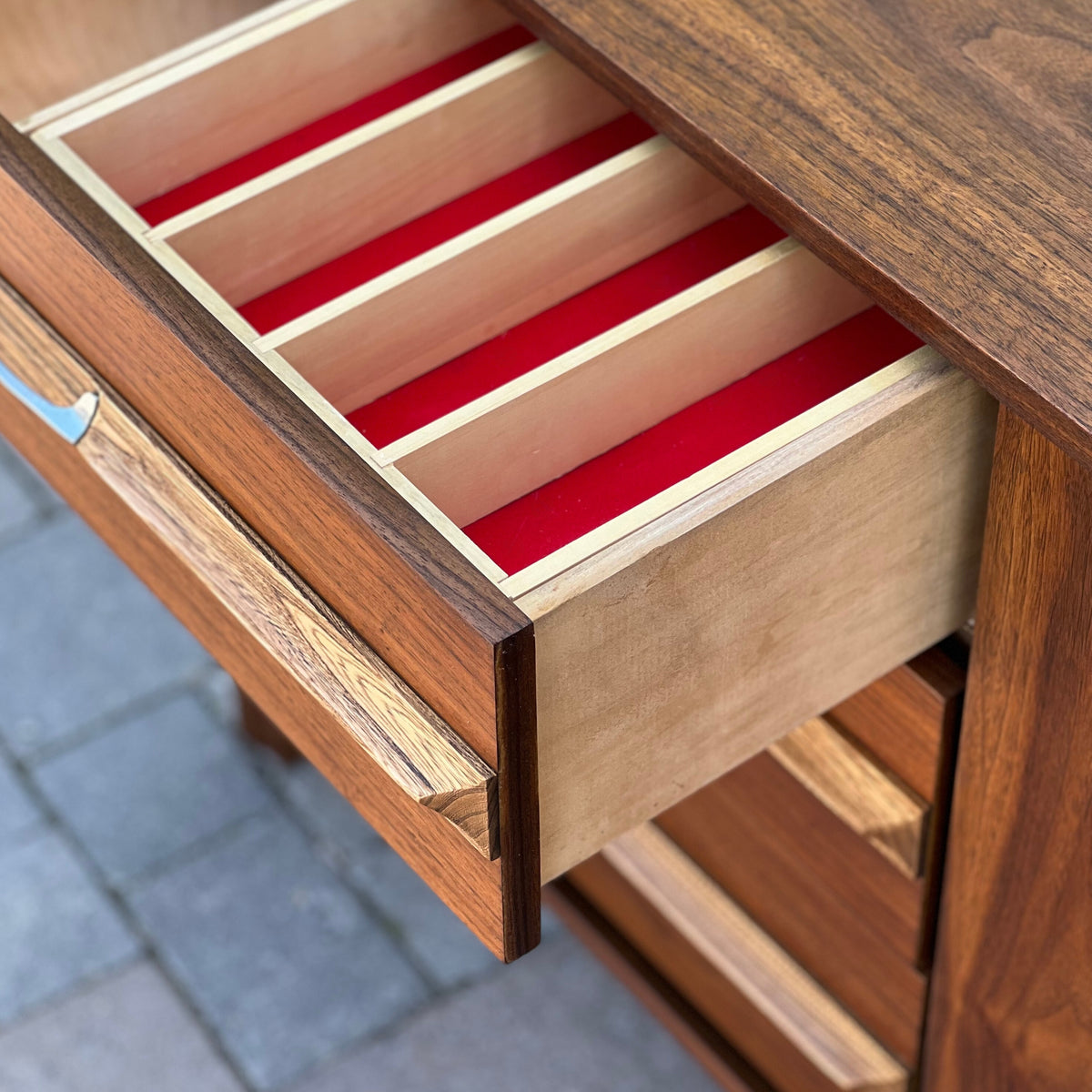 Walnut and Elm Sideboard