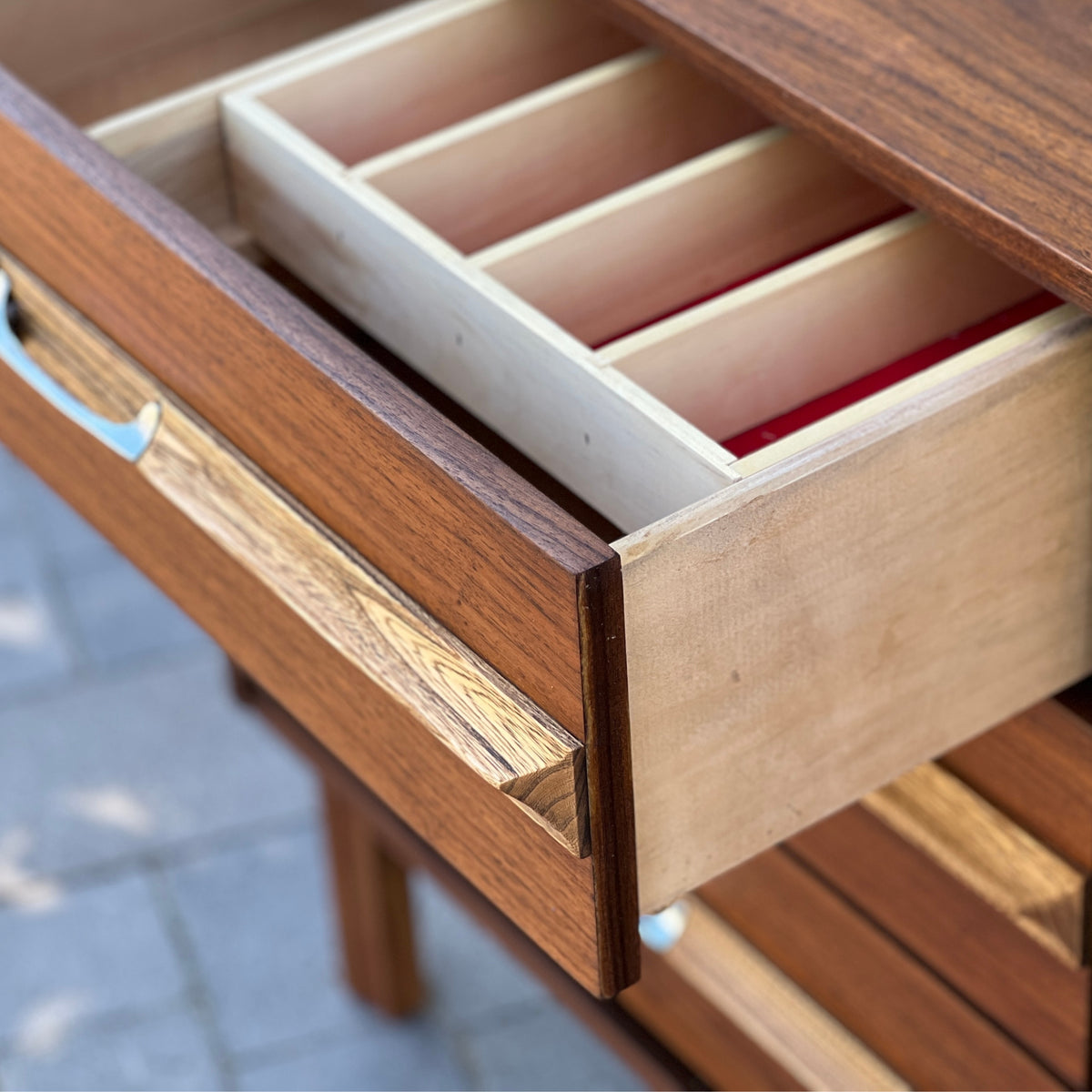 Walnut and Elm Sideboard