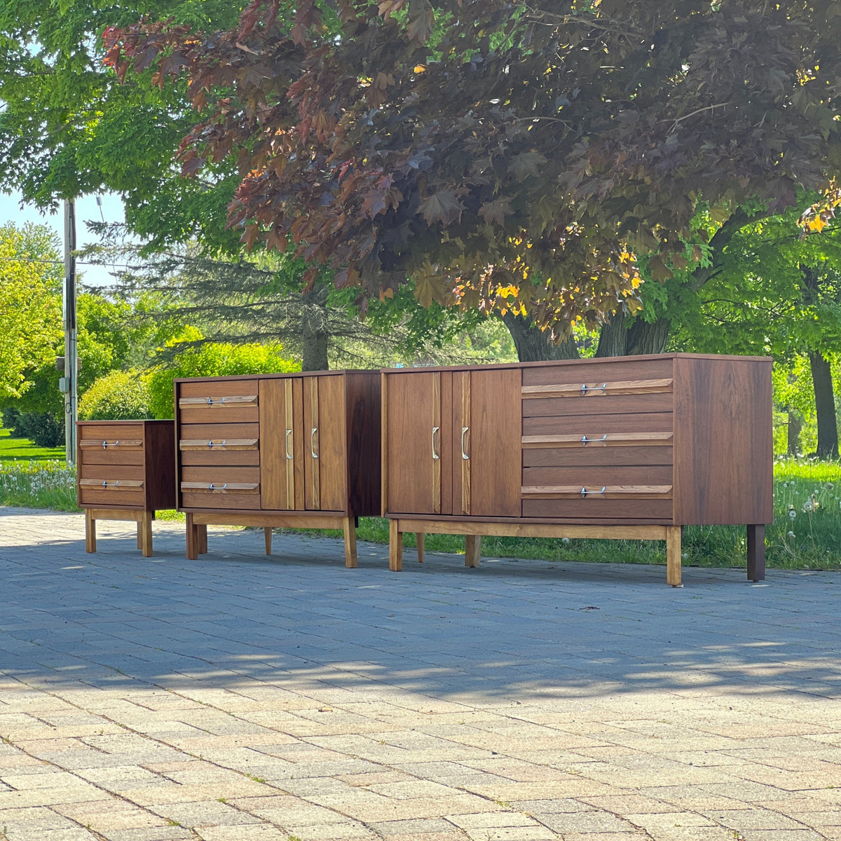 Walnut and Elm Sideboard