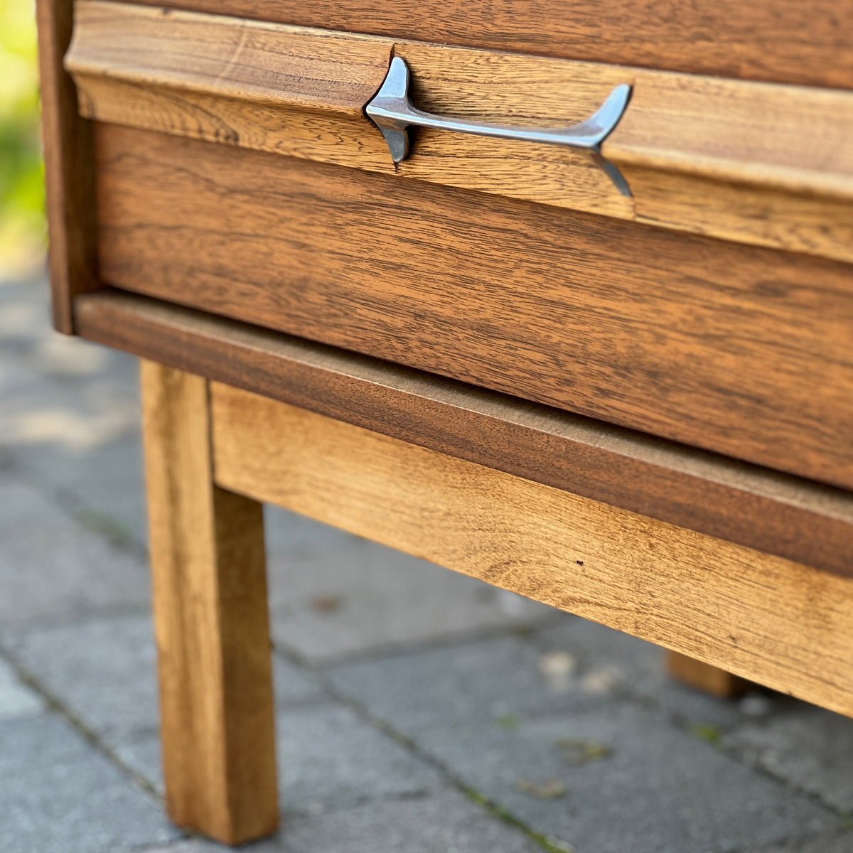 Walnut and Elm Nightstand