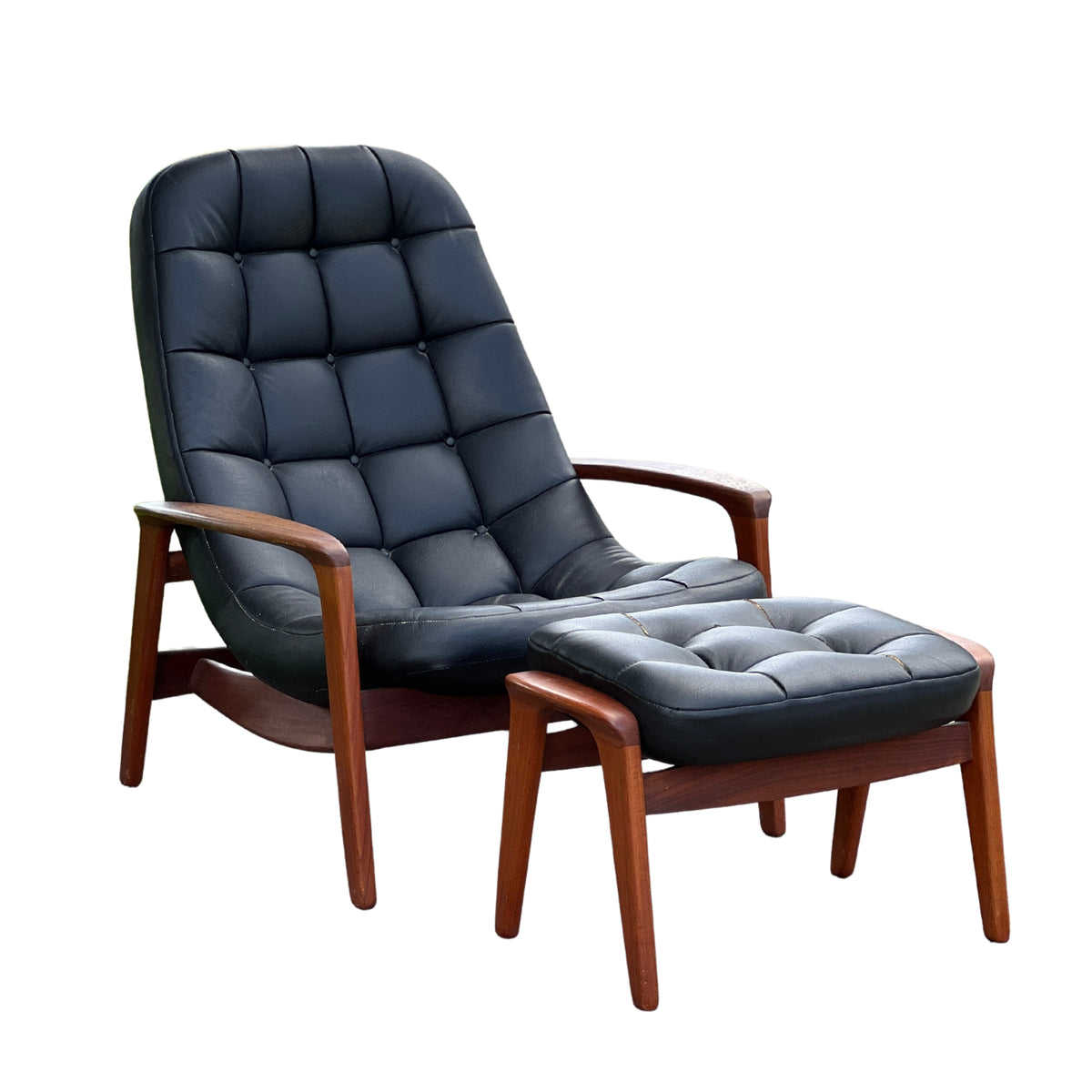 R. Huber Scoop Chair and Ottoman