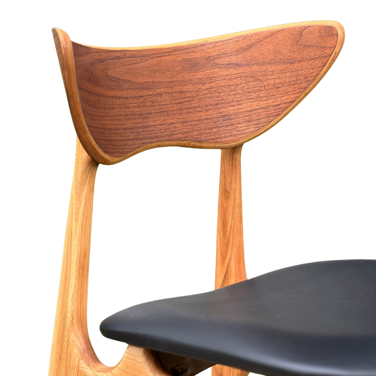Set of Ten Walnut and Elm Dining Chairs by Deilcraft