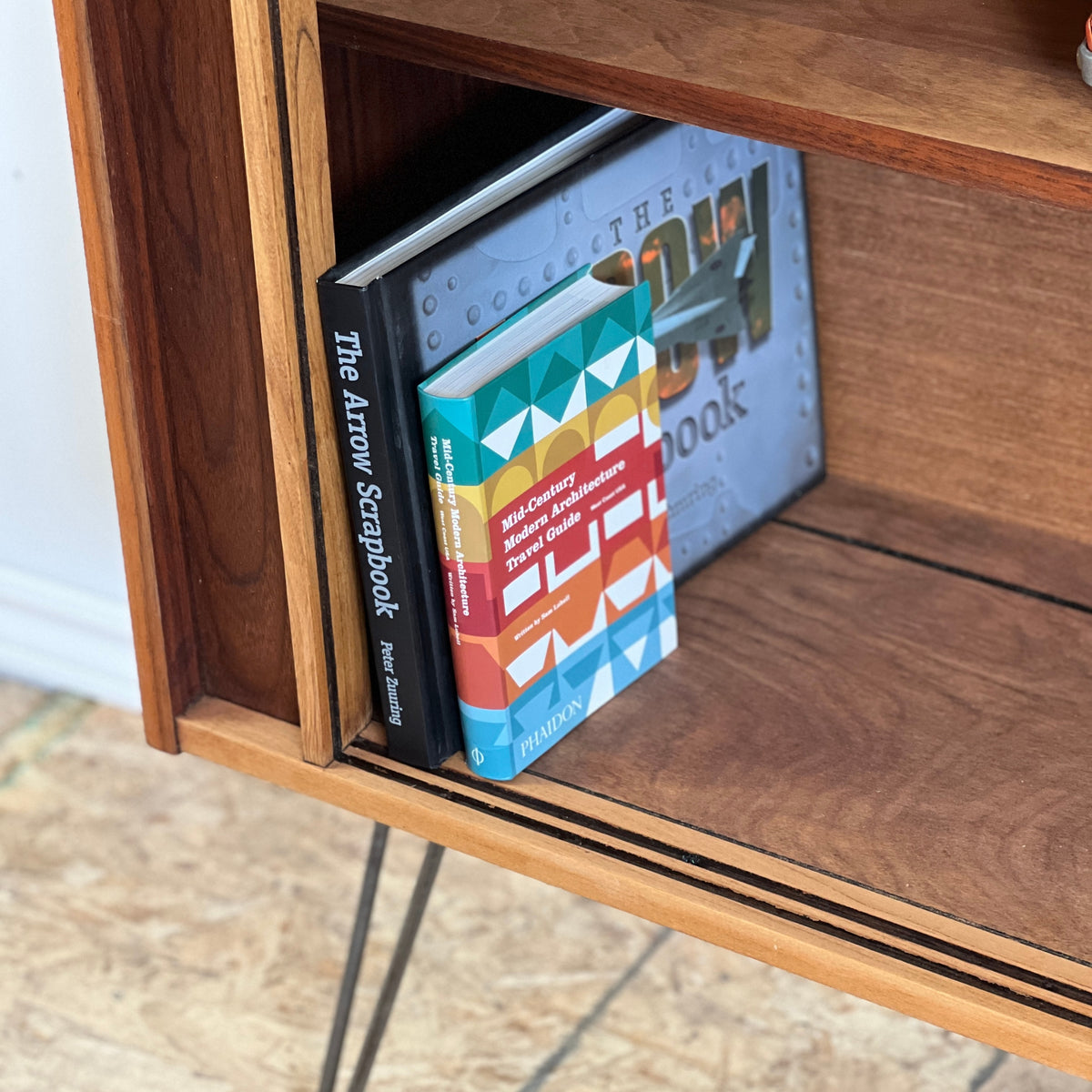 Walnut and Ash Bookcase by Deilcraft
