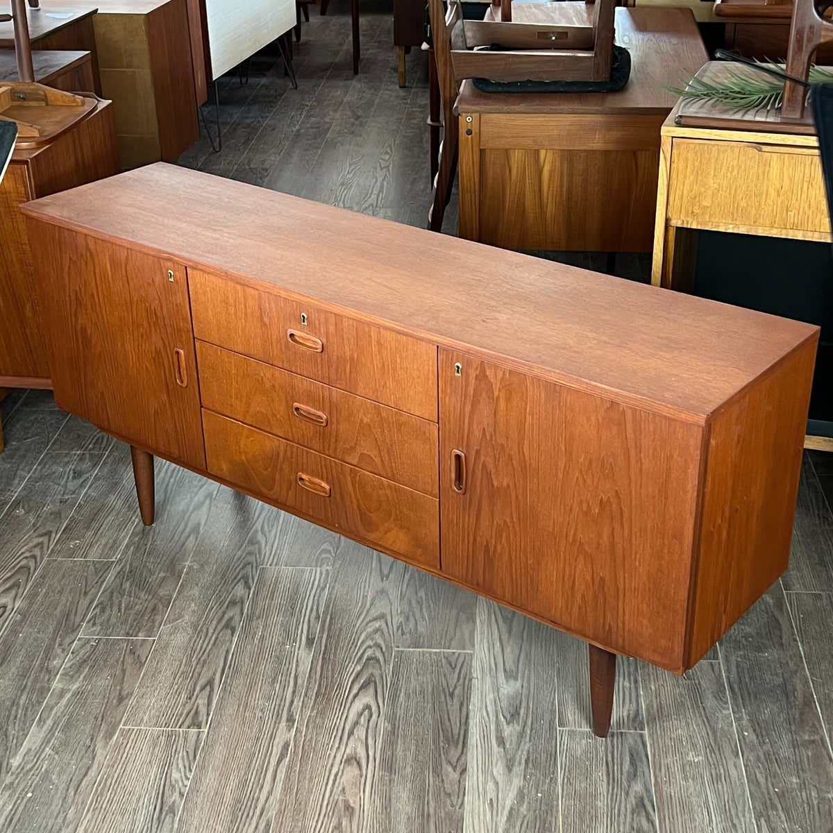 Compact Teak Sideboard