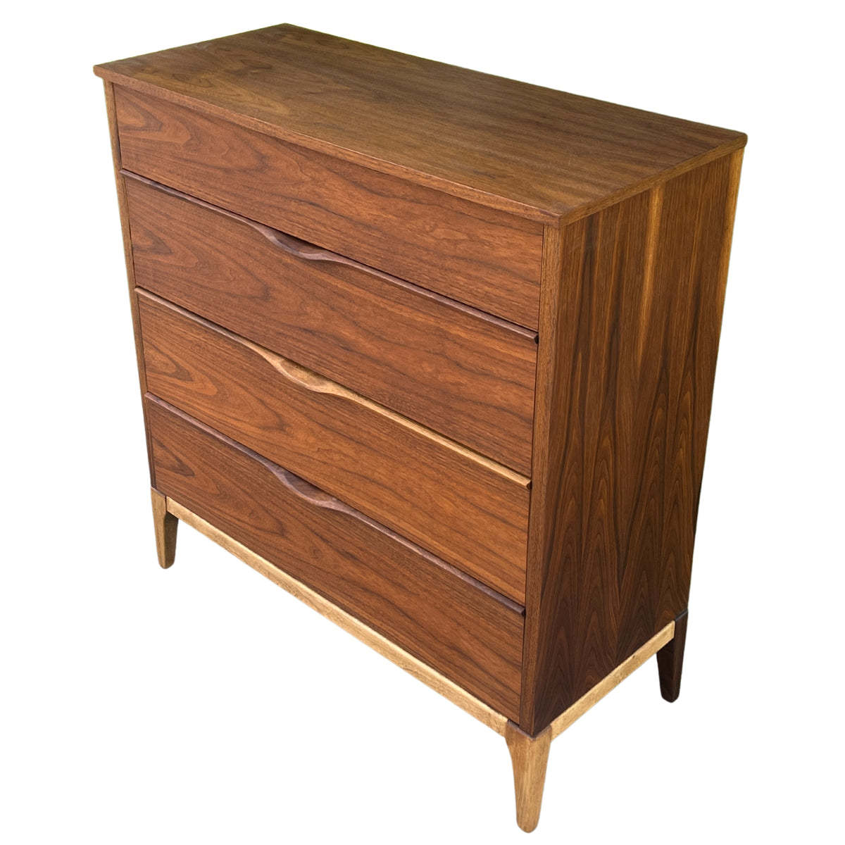 Walnut Highboy by Kaufman Furniture