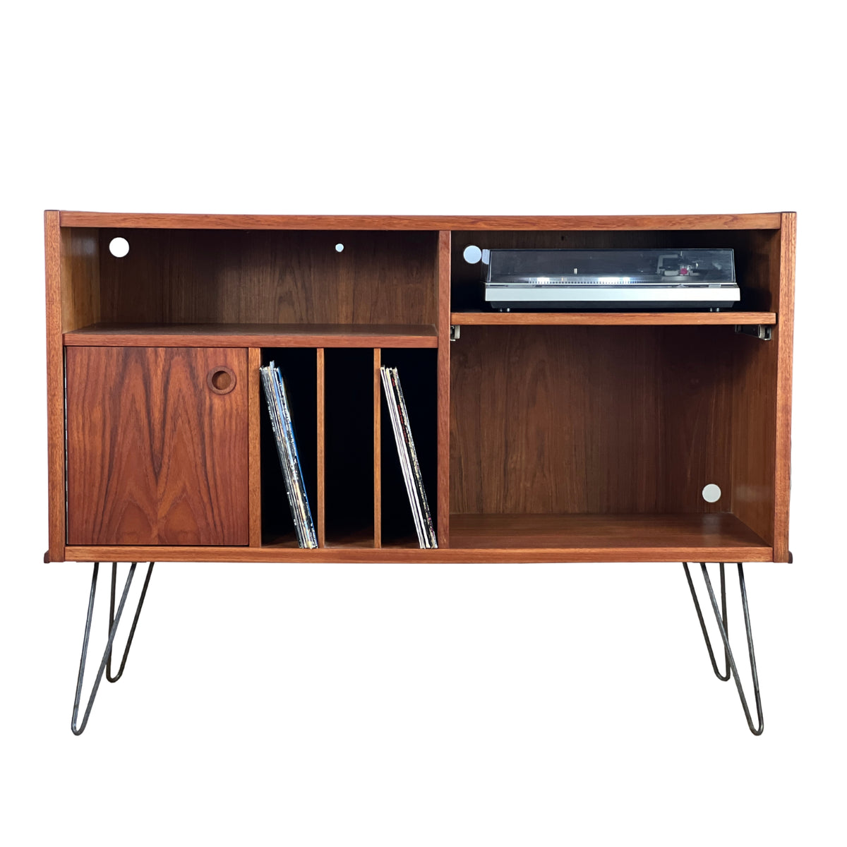 Teak Record Cabinet