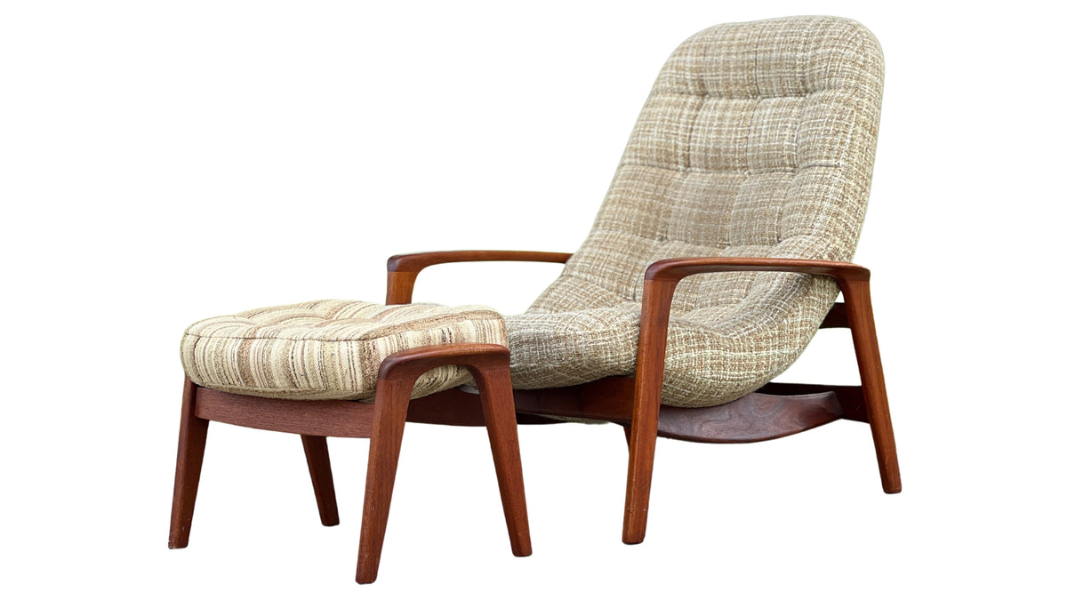 R. Huber Scoop Chair and Ottoman
