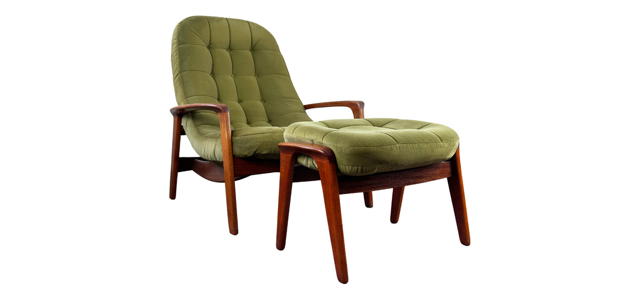 R. Huber Scoop Chair and Ottoman