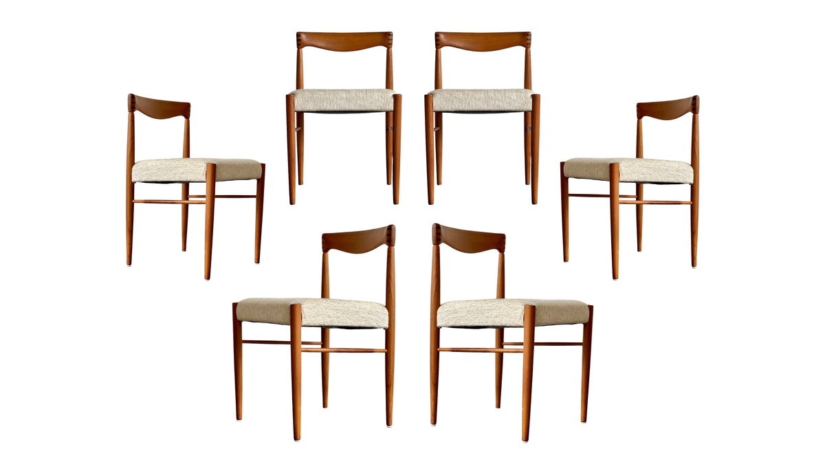 Teak Dining Chairs by H.W. Klein for Bramin