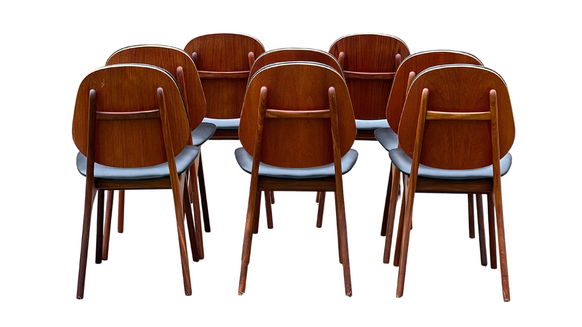 Eight Danish Dining Chairs by Arne Hovmand Olsen