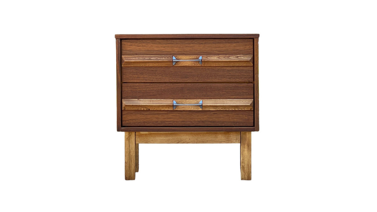Walnut and Elm Nightstand