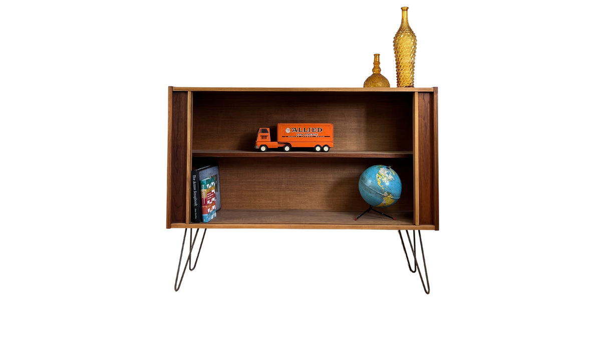 Walnut and Ash Bookcase by Deilcraft