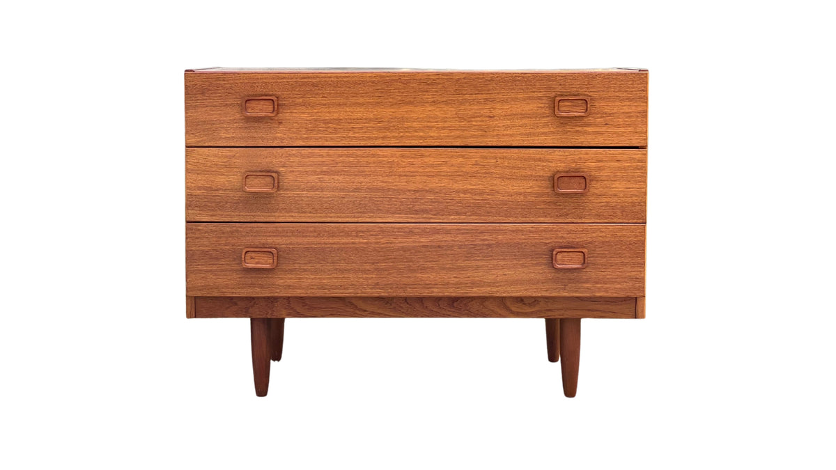 Teak Three Drawer Dresser