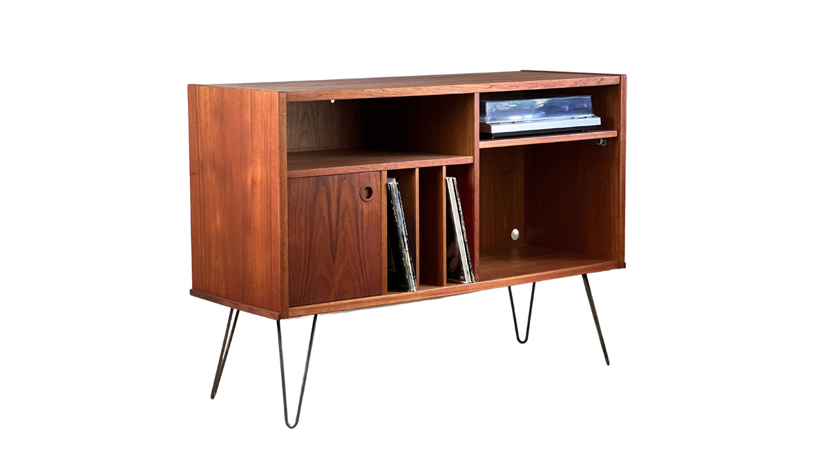 Teak Record Cabinet