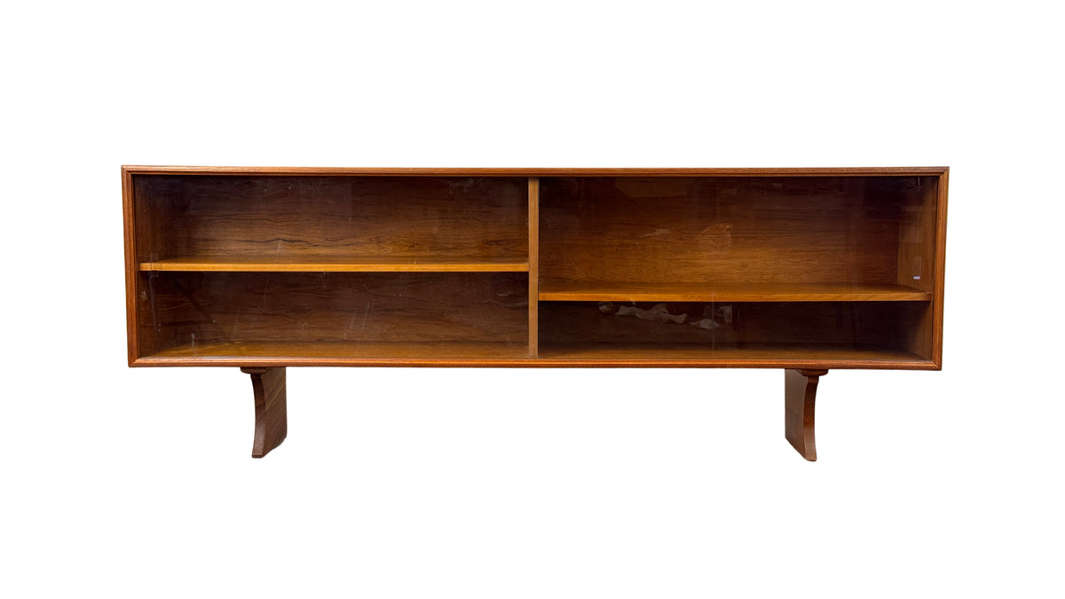 Teak Tambour Door Sideboard by Axel Christensen (Top and bottom)