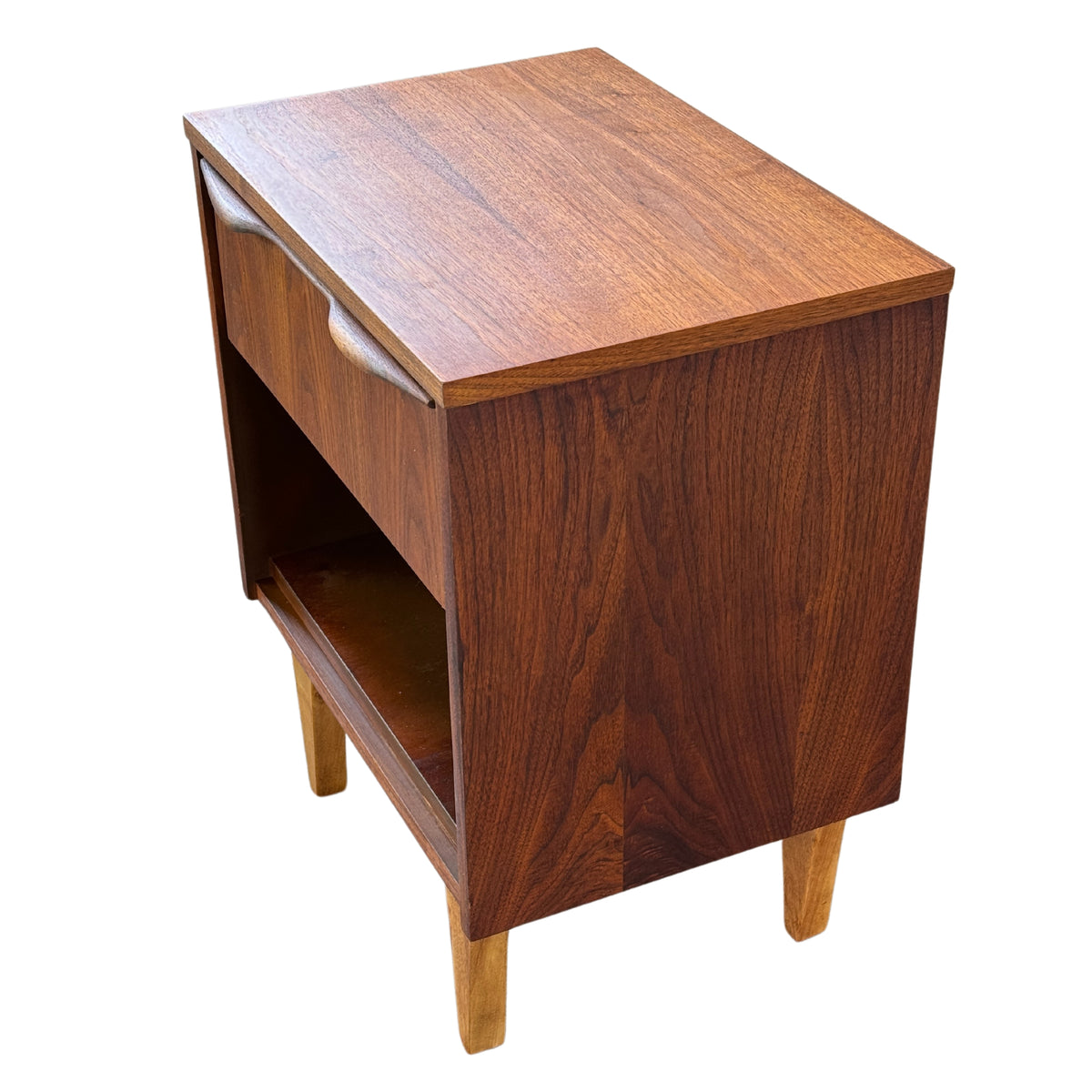 Walnut Nightstand by Viscol