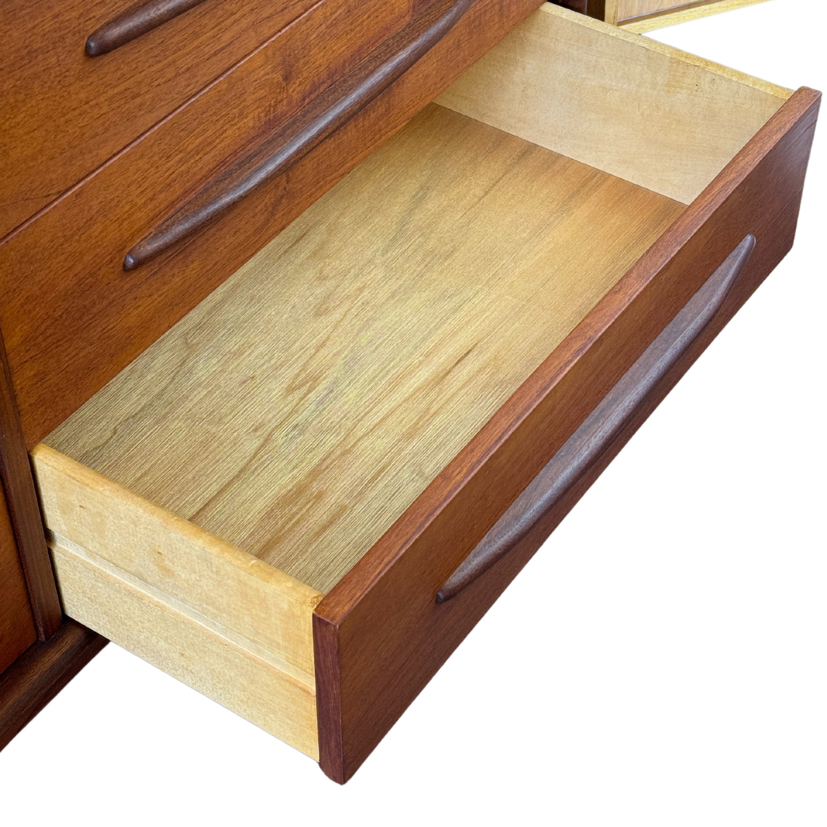 Teak Nine Drawer Dresser