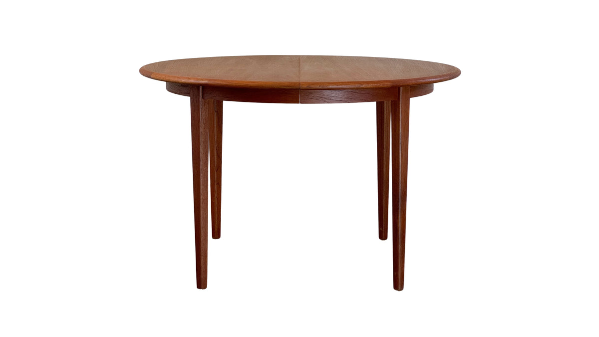 Teak Round Extendable Table