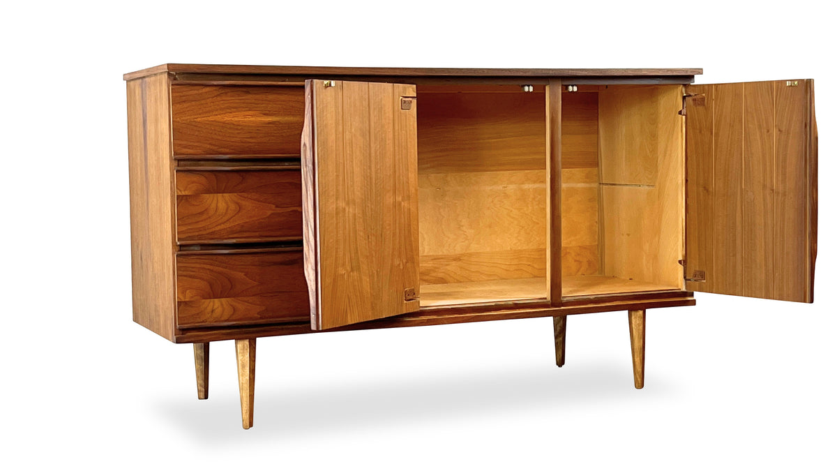 Compact Walnut Sideboard