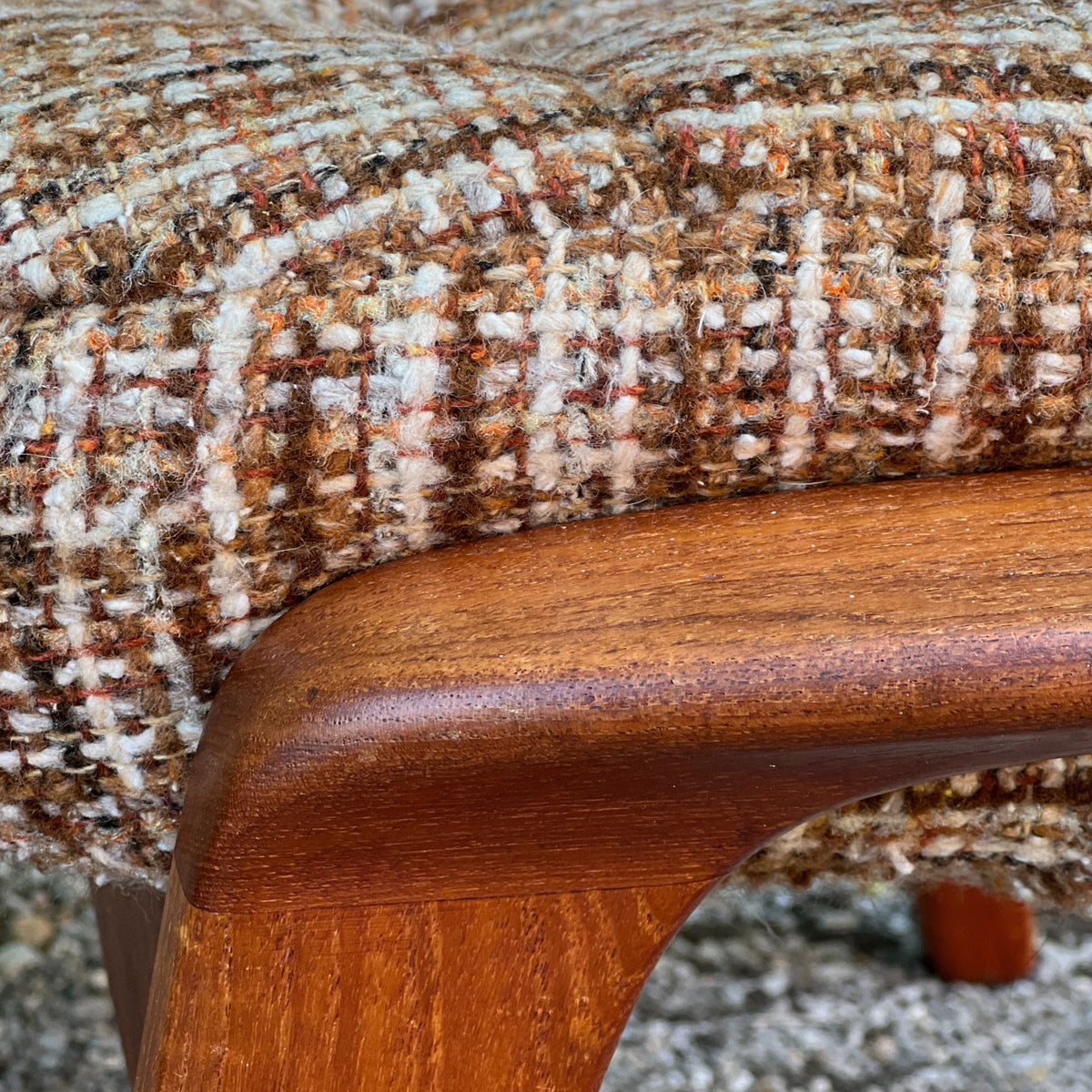 R. Huber Scoop Swivel Chair and Footstool