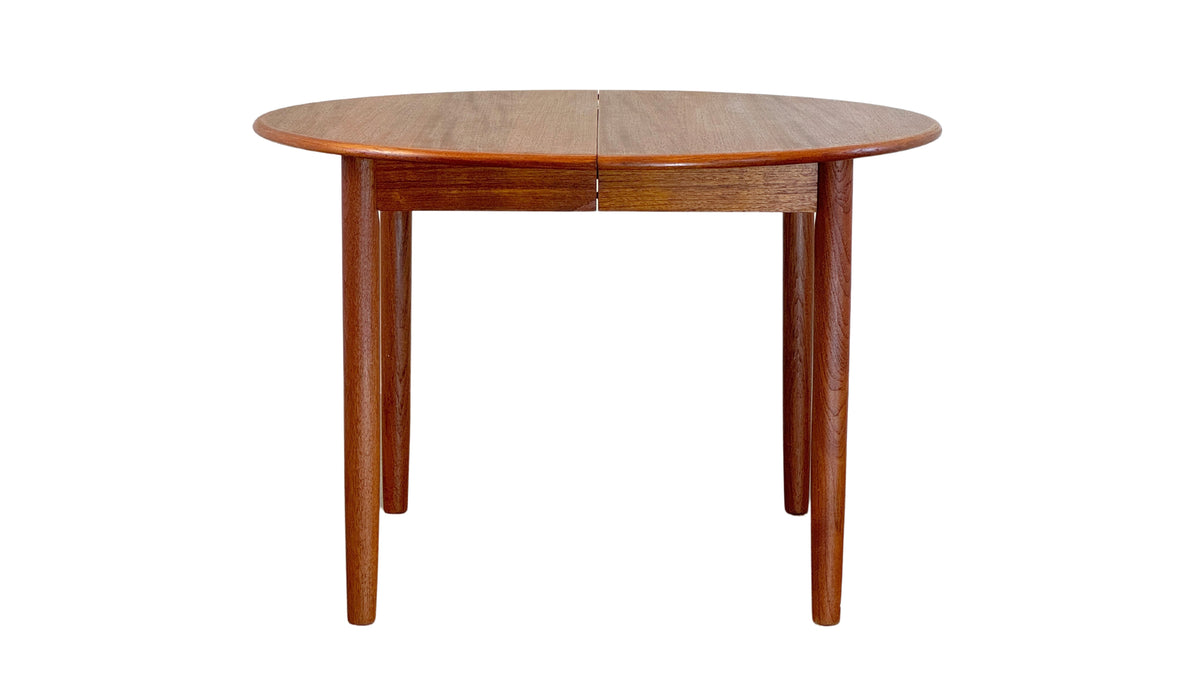 Round Extendable Teak Dining Table